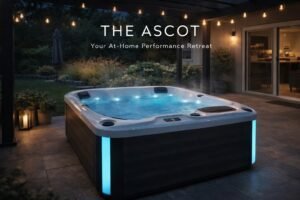 5 seter hot tub with lounger